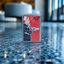 Load image into Gallery viewer, Zippo Lighter - Customized Message Collage Street Chrome Pocket Lighter 46581
