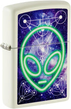 Load image into Gallery viewer, Zippo - Customized Message on Glowing Alien Glow in The Dark Pocket 46288
