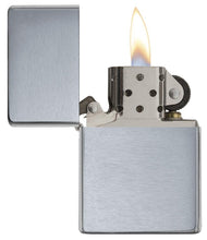 Load image into Gallery viewer, Zippo Lighter - Personalized Custom Message Engrave Chrome Windproof Lighter Vintage Brush 230-25
