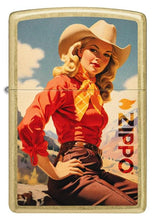 Load image into Gallery viewer, Zippo Lighter - Custom Engraved with Your Message for Rancher Design Regular Street Brass Pocket Lighter 46248
