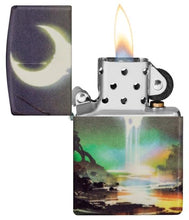 Load image into Gallery viewer, Zippo Lighter - Custom Engraved with Your Message for Moon Dream Design 540 Color Glow in The Dark Pocket Lighter 46259

