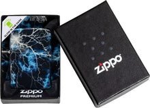Load image into Gallery viewer, Zippo Lighter - Personalized Customize Message Engrave on Backside Outdoor Wild Nature Mountain Moon Scene Lighter Lightning Glow in The Dark 48610
