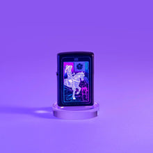 Load image into Gallery viewer, Zippo Black Light Tarot Card Design Pocket Lighter

