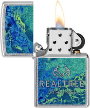 Load image into Gallery viewer, Zippo Realtree Wav3 Design Street Chrome Pocket Lighter
