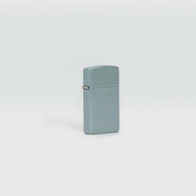 Load image into Gallery viewer, Zippo Lighter - Personalized Customize Message Engrave on Slim Size Windproof Lighter (Flat Grey #49527)
