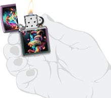 Load image into Gallery viewer, Zippo Lighter - Custom Message Engrave Colorful Mushrooms - Iridescent 48929
