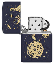 Load image into Gallery viewer, Zippo Lighter - Custom Engraved with Your Message - Lost in Space Design, Engraved - Navy Matte 46423

