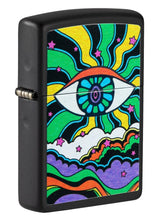 Load image into Gallery viewer, Zippo Lighter - Personalized Customize Message Engrave on Backside for Black Light Design Eye Design 49699
