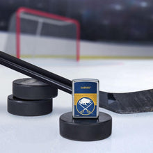 Load image into Gallery viewer, Zippo Lighter - Personalized Customize Message Engrave on Backside for Buffalo Sabres NHL Team 48031
