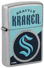 Load image into Gallery viewer, Zippo Lighter - Custom Engraved with Your Message for NHL Seattle Kraken 2024 Street Chrome Pocket Lighter 46205
