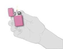 Load image into Gallery viewer, Zippo Lighter - Personalized Customize Message Engrave on Slim Size Windproof Lighter (Pink Matte #1638)
