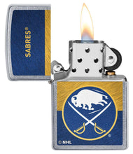 Load image into Gallery viewer, Zippo Lighter - Personalized Customize Message Engrave on Backside for Buffalo Sabres NHL Team 48031

