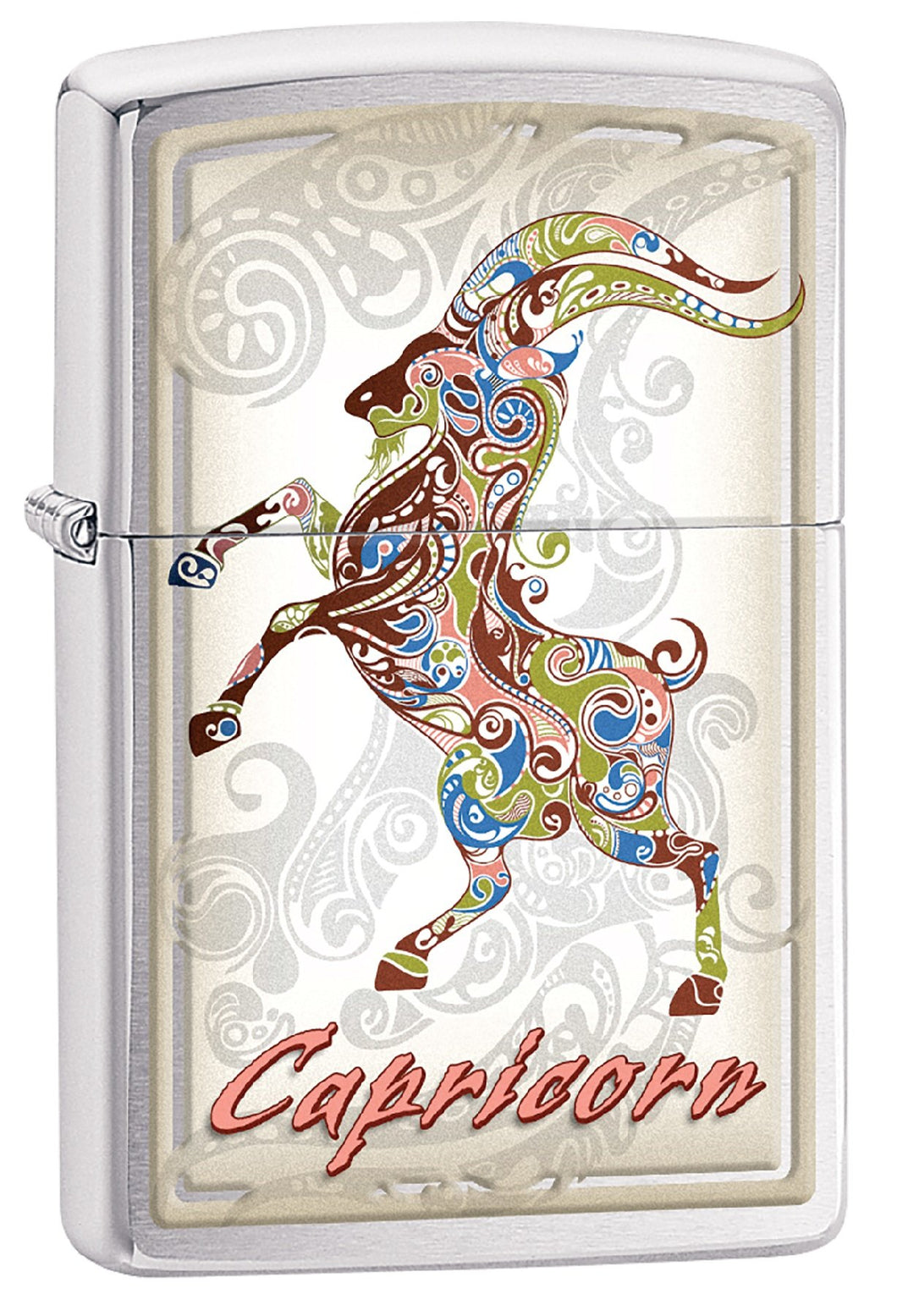 Zippo Lighter - Personalized Custom Message Engraved Windproof Astrological Sign Zodiac Lighter Brushed Chrome