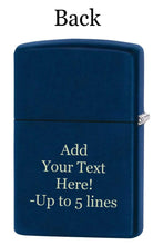 Load image into Gallery viewer, Zippo Lighter - Personalized Custom Message Engrave on Classic with Zippo Logo Windproof Lighter
