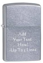 Load image into Gallery viewer, Zippo Lighter - Personalized Custom Message Engrave Chrome Windproof Lighter Street Chrome 207
