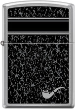 Load image into Gallery viewer, Zippo Lighter- Personalized Engrave Pipe Logo with Background Pipe Insert #Z5524
