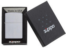 Load image into Gallery viewer, Zippo Lighter - Personalized Custom Message Engrave Chrome Windproof Lighter Satin Chrome 205
