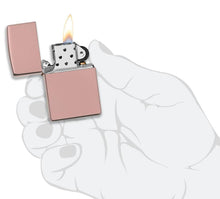 Load image into Gallery viewer, Zippo Lighter - Personalized Message Engraved on Backside Colored Windproof Lighter Rose Gold 49190

