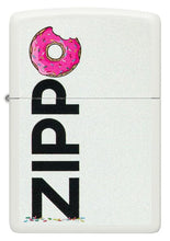 Load image into Gallery viewer, Zippo Lighter - Custom Engraved with Your Message - Frosted Zippo Design - White Matte 46240
