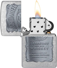 Load image into Gallery viewer, Zippo Jack Daniel's Silver Logo Street Chrome Pocket Lighter
