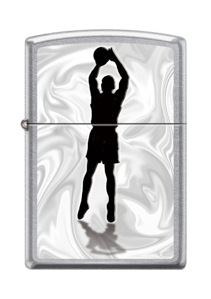 Zippo Lighter - Personalized Custom Message Engraved on Backside for Basketball Player Shadow Street Chrome #Z5267