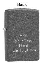 Load image into Gallery viewer, Zippo - Customized Message on Arrowhead and Mountain Scene - Iron Stone 46007
