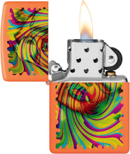 Load image into Gallery viewer, Zippo Sunglass Woman Design Orange Matte Pocklet Lighter
