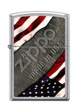 Load image into Gallery viewer, Zippo Lighter- Flags and Metal Made in USA Street Chrome Windproof Lighter #Z5083
