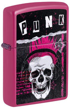 Load image into Gallery viewer, Zippo Lighter - Custom Engraved with Your Message - Punk Skull Design - Frequency 46430
