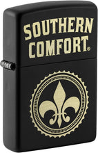 Load image into Gallery viewer, Zippo Southern Comfort Logo Black Matte Pocket Lighter
