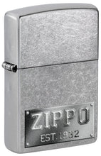 Load image into Gallery viewer, Zippo Lighter - Personalized Customize Message Engrave on Backside for Zippo Brand Design Logo Lighter (Zippo Est. 1932 Plate 48487)

