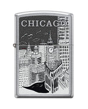 Load image into Gallery viewer, Zippo Lighter-USA City and States Windproof Lighter (Chicago Skyline Z104)
