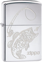 Load image into Gallery viewer, Zippo Lighter - Wild Trout Bass Fishing Rod Windproof Lighter #Z454
