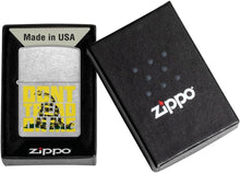 Load image into Gallery viewer, Zippo Lighter - Custom Message Engrave Don't Tread on Me - Street Chrome 48952
