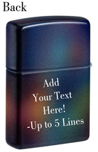 Load image into Gallery viewer, Zippo Lighter - Customized Message on Prismatic 540 Matte Pocket Lighter 46565
