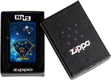 Load image into Gallery viewer, Zippo Santa Cruz Starry-Eyed Panther Navy Matte Pocket Lighter
