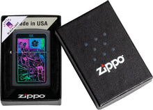 Load image into Gallery viewer, Zippo Black Light Tarot Card Design Pocket Lighter
