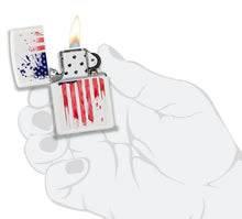 Load image into Gallery viewer, Zippo Lighter- Personalized for US Patriotic US American Flag 49783

