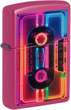Load image into Gallery viewer, Zippo Lighter - Customized Message Neon Cassette Frequency Pocket Lighter 46693
