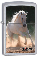 Load image into Gallery viewer, Zippo Lighter- Personalized Message Engrave White Horse Windproof Lighter #Z431
