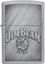 Load image into Gallery viewer, Zippo Jim Beam Logo Street Chrome Pocket Lighter

