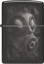 Load image into Gallery viewer, Zippo Gas Mask Design High Polish Black Pocket Lighter
