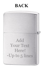 Load image into Gallery viewer, Zippo Lighter- Personalized Engrave Patriotic Eagle with Stars #20895
