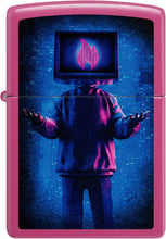 Load image into Gallery viewer, Zippo Flame TV Man Design Frequency Pocket Lighter
