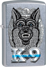 Load image into Gallery viewer, Zippo Lighter- Personalized Message Engrave Animals Windproof Lighter K-9 #Z553
