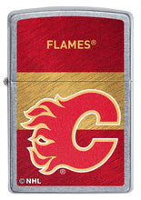 Load image into Gallery viewer, Zippo Lighter - Personalized Customize Message Engrave on Backside for Calgary Flames NHL Team 48032
