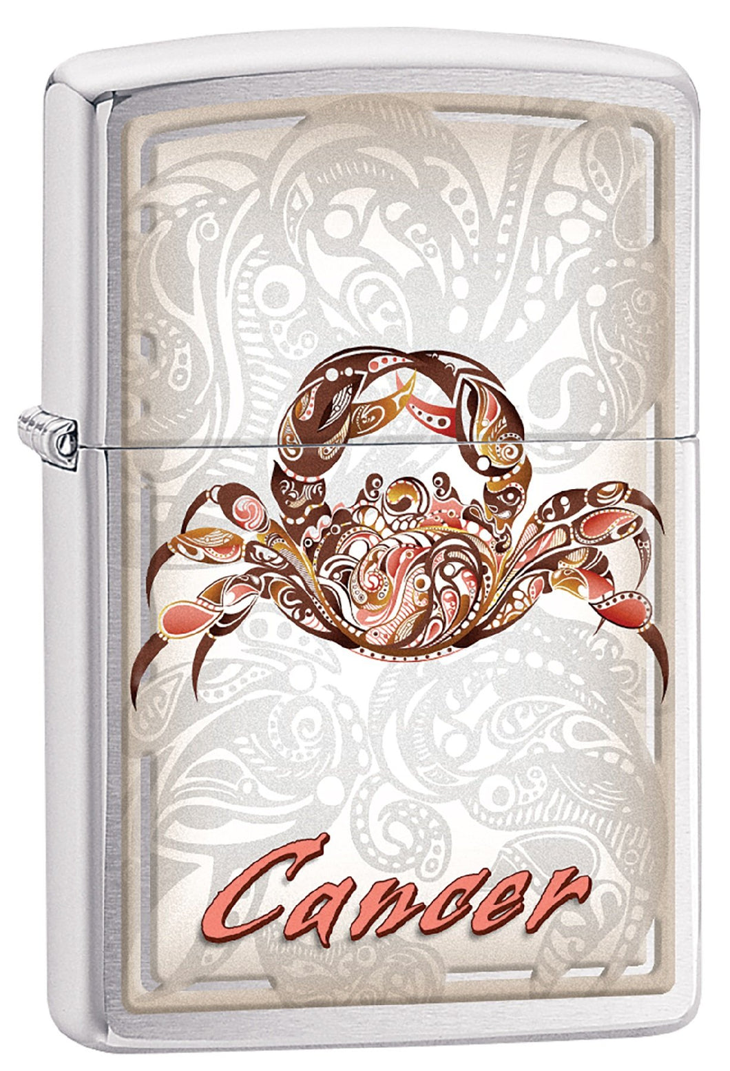 Zippo Lighter - Personalized Custom Message Engraved Windproof Astrological Sign Zodiac Lighter Brushed Chrome