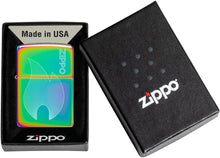 Load image into Gallery viewer, Zippo Lighter - Custom Message Engrave Zippo Flame, Engraved Multi-Color 48978
