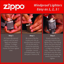 Load image into Gallery viewer, Zippo Lighter - Personalized Custom Message Engrave on Back on Mushroom Windproof Zippo Lighter (Black Matte Z1094)
