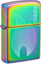 Load image into Gallery viewer, Zippo Lighter - Custom Message Engrave Zippo Flame, Engraved Multi-Color 48978
